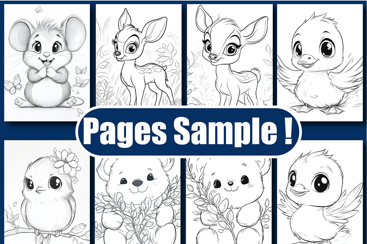 Cute Animal Coloring Book for Kids, an Animal Illustration by Design Zone (Photo 3 of 4)