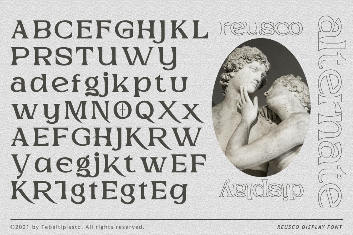Reusco - Display Typeface, a Serif Font by tebaltipislab (Photo 14 of 15)