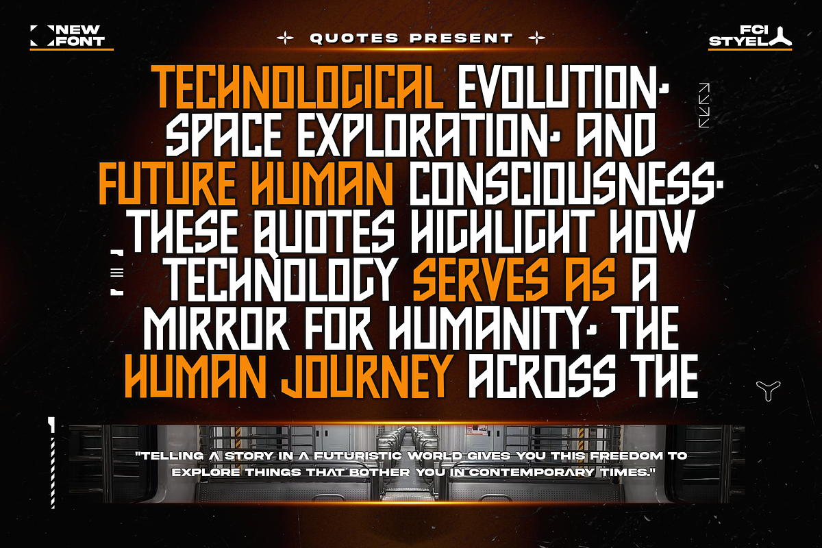 BACKBONES Futuristic Sci Fi Font, a Sans Serif Font by Templatiostudio (Photo 9 of 12)