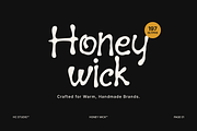 Honey Wick - Handmade Display, a Handwritten Font by Hasbi Creative (Thumbnail 1 of 10)