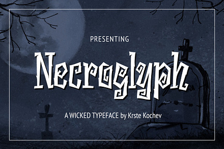 Necroglyph - Spooky Font