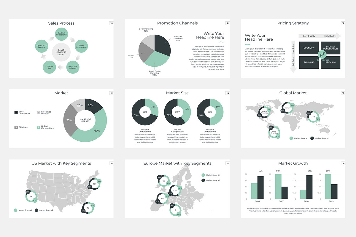 Marketing Plan Keynote Template, a Presentation Template by JetzTemplates