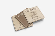 Coaster Mockup, a Product Mockup by MrLetters (Thumbnail 3 of 5)
