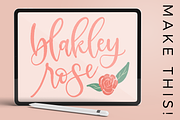 Procreate Lettering Brushes, a Brush Add-On by Beck McCormick (Thumbnail 9 of 18)