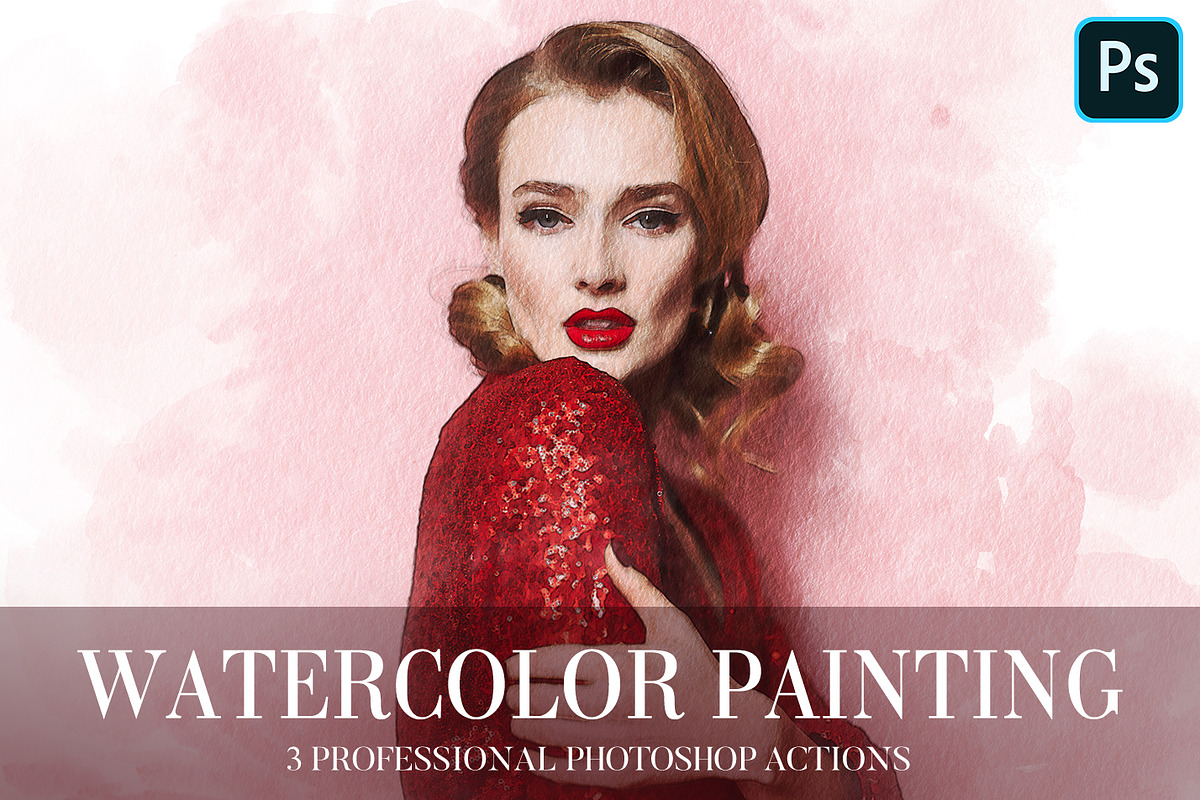Photoshop Actions - Watercolor Paint, an Action Add-On by FixThePhoto (Photo 1 of 32)