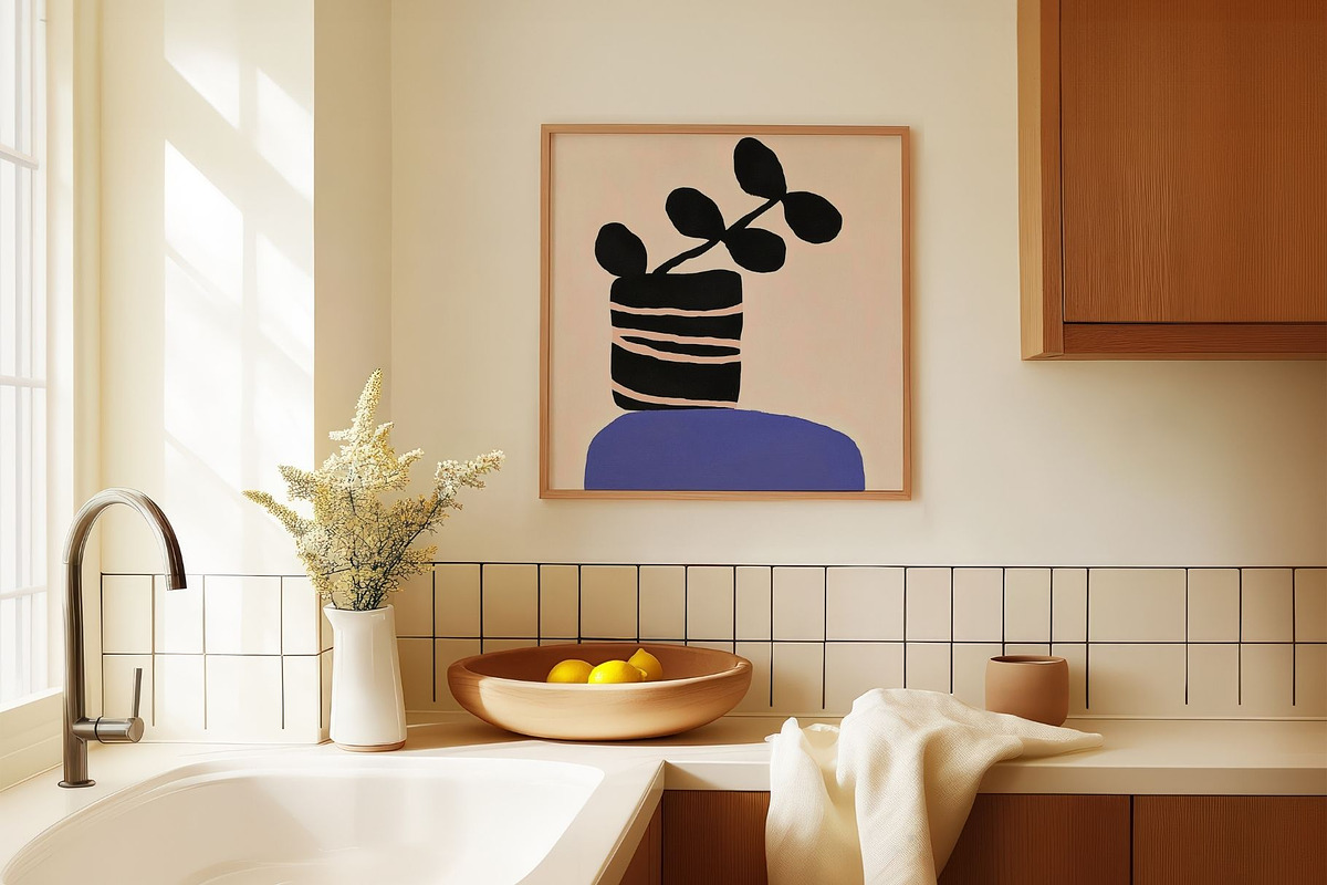 Square 1:1 Frame Mockup Kitchen PSD, a Household Mockup by momomockps (Photo 6 of 11)