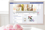 Watercolor Facebook Timeline Cover, a Websites & App Template by Indie Grace Design (Thumbnail 2 of 2)
