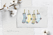 Winter Watercolors&Alphabets, a Decorative Illustration by Eva Katerina (Thumbnail 7 of 23)