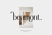 Beamont, a Script Font by Flawless And Co (Thumbnail 1 of 14)