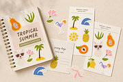 Vintage Postage Stamp Graphics, a Decorative Illustration by Anna Studio (Thumbnail 4 of 12)