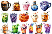Halloween Drinks Clipart, an Illustration by SinaCreation (Thumbnail 2 of 5)