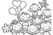 Cartoon kids frames and borders set, a Person Illustration by Bubert Art (Thumbnail 8 of 13)