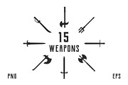 Medieval weapons. Swords, Axes icons, a Solid Icon by DenysHolovatiuk (Thumbnail 1 of 5)