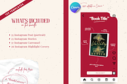 Bookstagram template Instagram Canva, a Social Media Template by PixelBloomClub (Thumbnail 7 of 8)