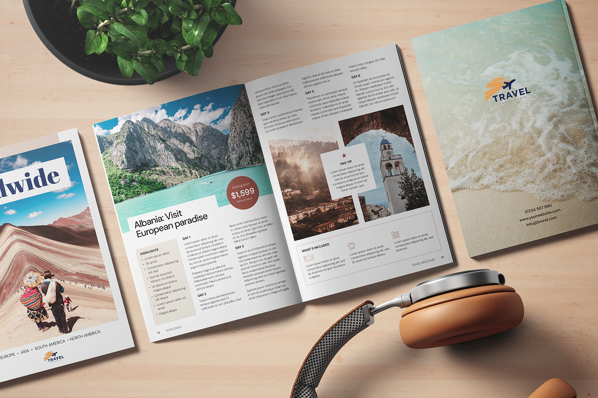 Travel Brochure, a Brochure Template by SonaGeciova (Photo 2 of 18)