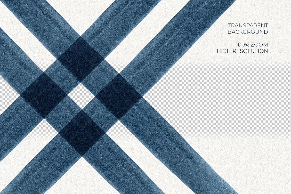 Indigo Watercolor Seamless Patterns, a Texture Illustration by YarovaArt (Photo 6 of 18)