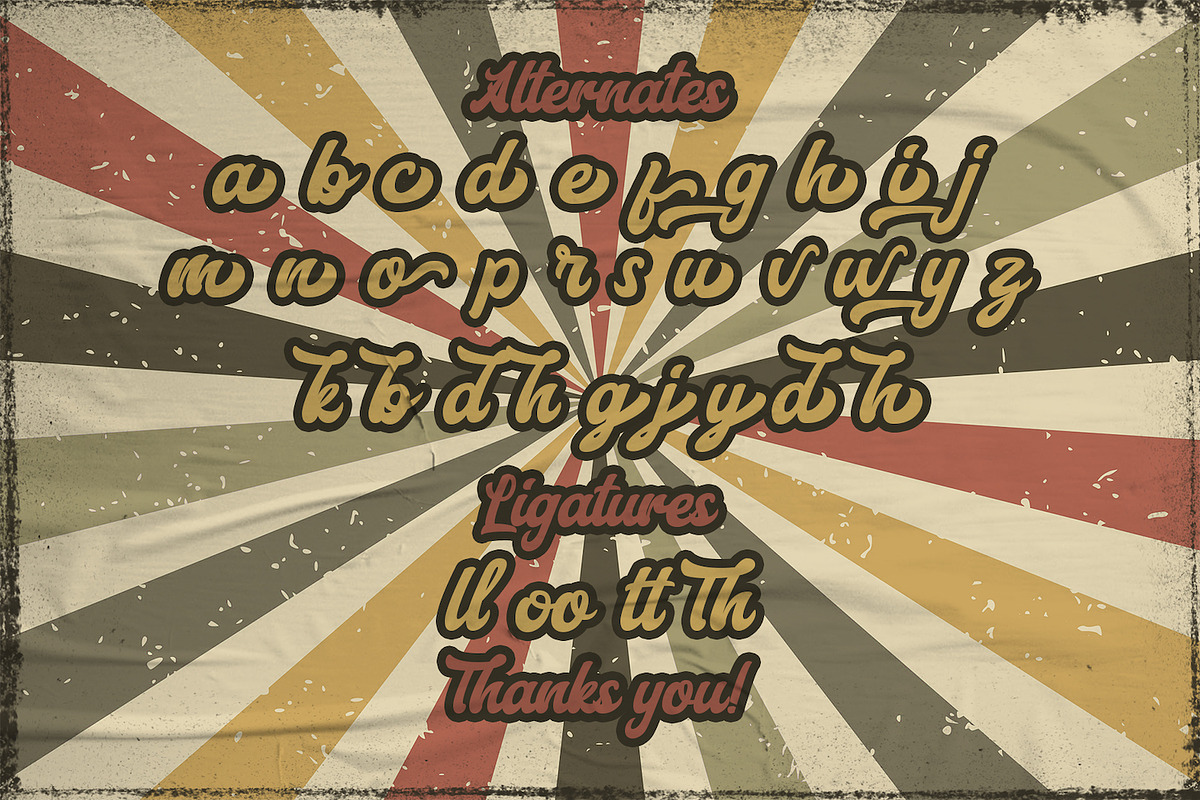 Aerillyo - Retro Bold Script Font, a Script Font by StringLabs (Photo 15 of 15)