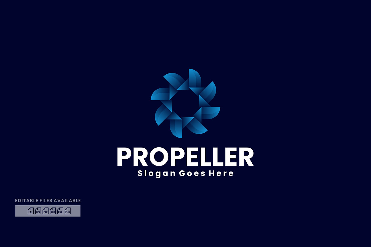 Propeller Gradient Colorful Logo, a Branding & Logo Template by ivan_artnivora