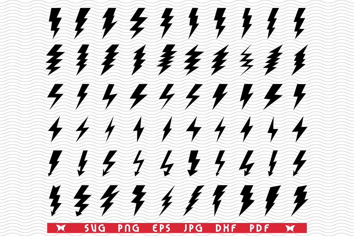 SVG Flash lighting,Black Silhouettes, a Background Graphic by DesignStudioRM