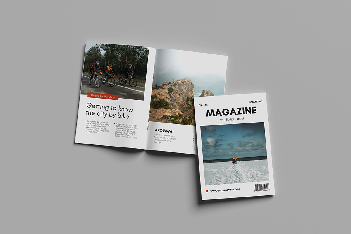 A4 Magazine Mockup, a Books & Magazine Mockup by Squashy Creative Studio (Photo 4 of 5)