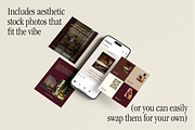 Moody Social Media Templates, a Social Media Template by Brand & Bloom (Thumbnail 5 of 15)