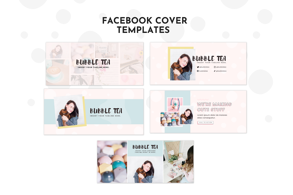 Facebook Template Blue Pastel Canva, a Social Media Template by ltsdesigns (Photo 2 of 5)