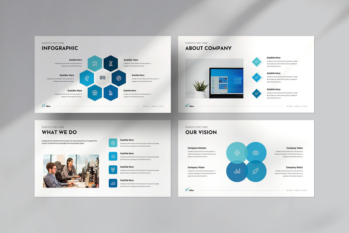 The X-Idea Presentation Template preview 4