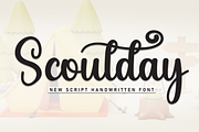 Scoutday | Script Font, a Handwritten Font by Scratchones (Thumbnail 1 of 9)