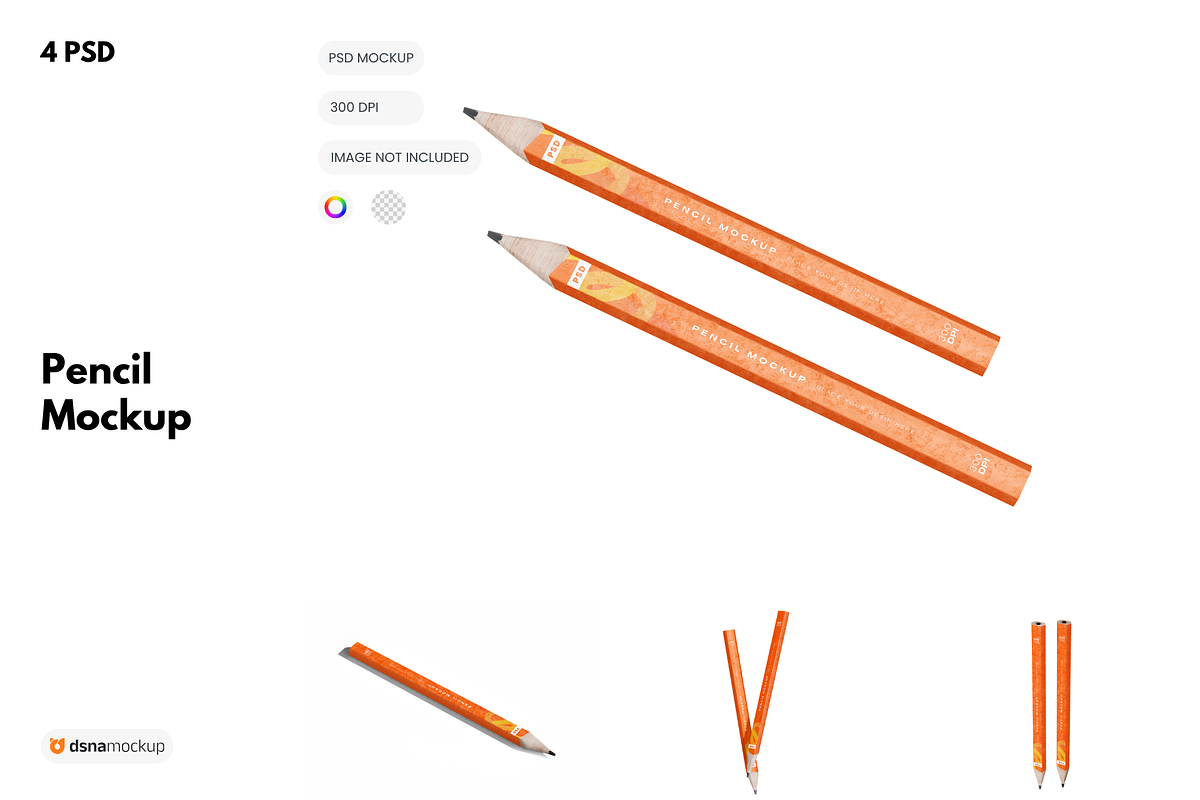Pencil Mockup, a Pens & Pencil Mockup by DSNA Mockup (Photo 1 of 5)