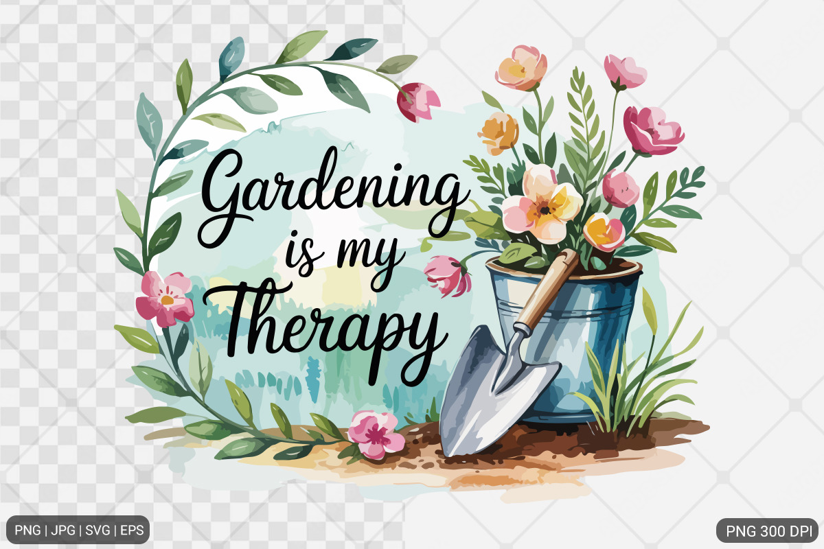 Gardening Sublimation SVG PNG Bundle, an Illustration by Actual Pixel (Photo 2 of 17)