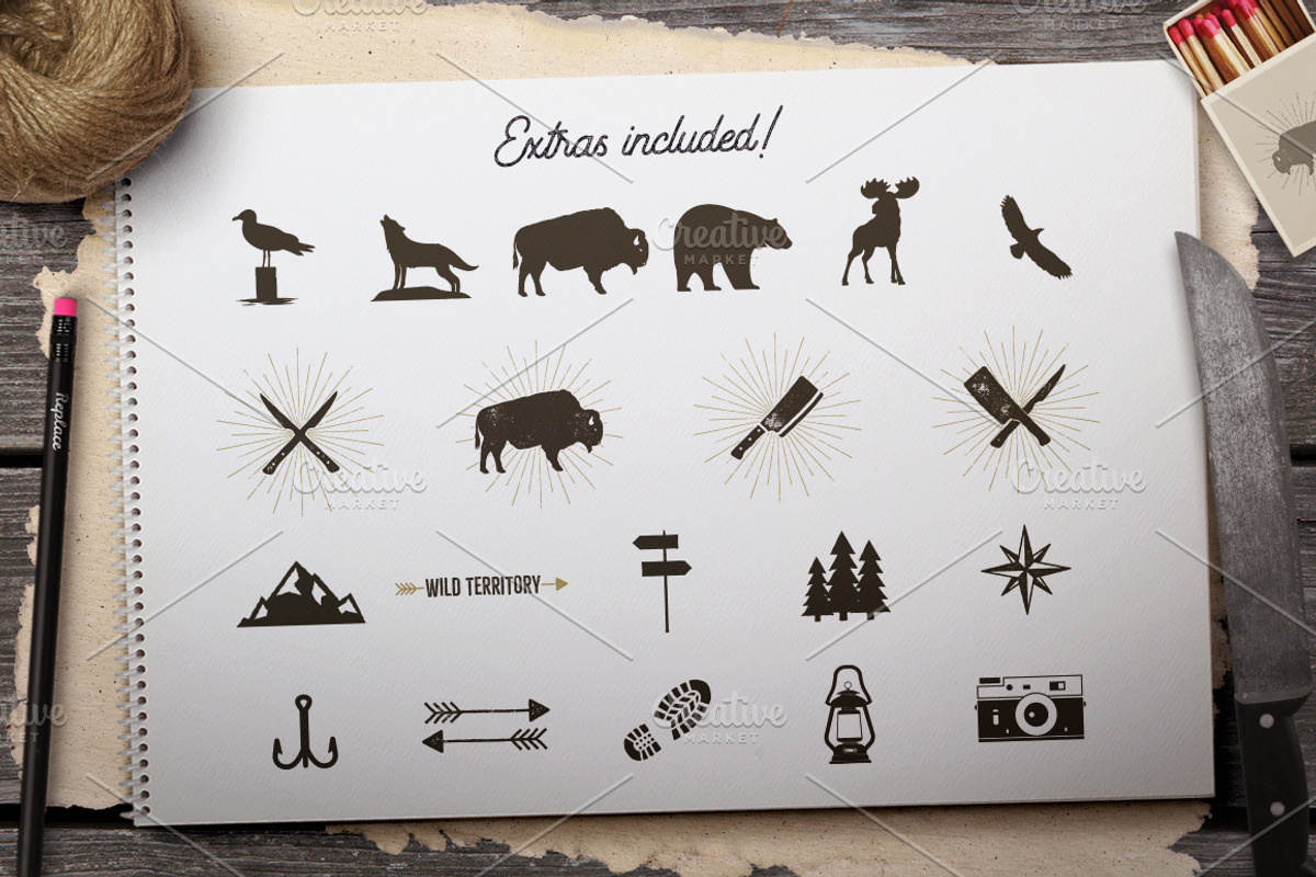 Vintage Adventure Branding Kit, a Branding & Logo Template by JeksonGraphics (Photo 28 of 55)