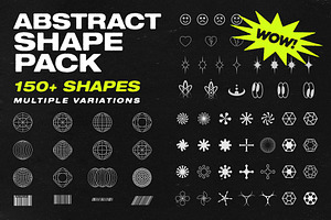 Abstract Shape Pack 150 Icons!