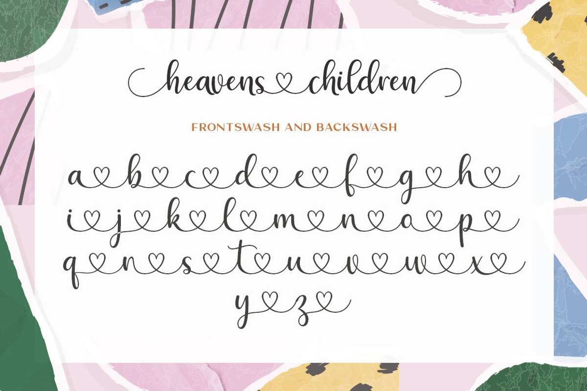 Heavens Children Font duo, a Script Font by Zane Studio (Photo 8 of 8)