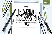 Round Ink Brushes & Splatters, a Brush Add-On by Side Project (Thumbnail 1 of 7)