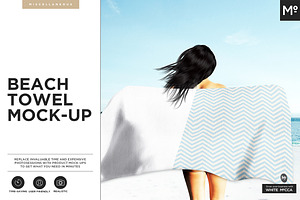 Beach Towel Mock-up, a Product Mockup by Mocca Mockups Store