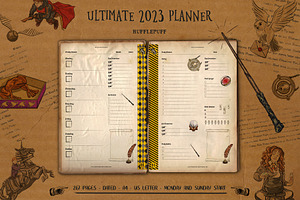 2023 Dated Planner for Hufflepuffers