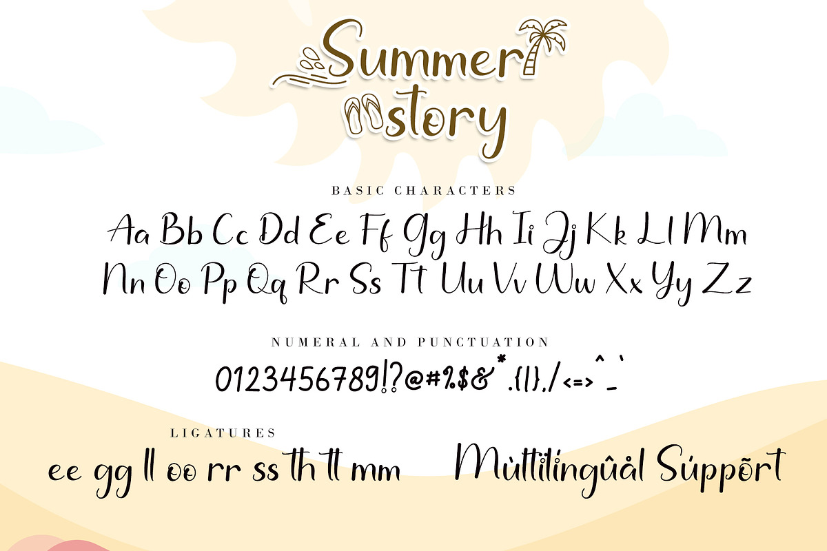 Summer Story, a Font by AEN Creative Studio (Photo 9 of 10)