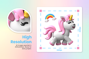 3D Cartoon Animals Icon Set, an Animal 3D Model by Flat Icons (Thumbnail 4 of 8)