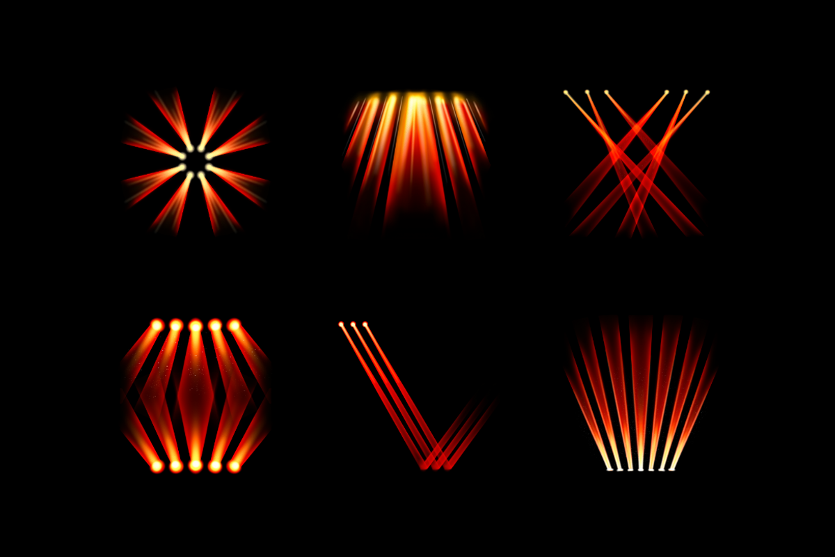 Colorful Stage Lights, an Object Graphic by Deemak Daksina (Photo 4 of 4)