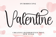 Valentine | Script Font, a Handwritten Font by Scratchones (Thumbnail 1 of 9)