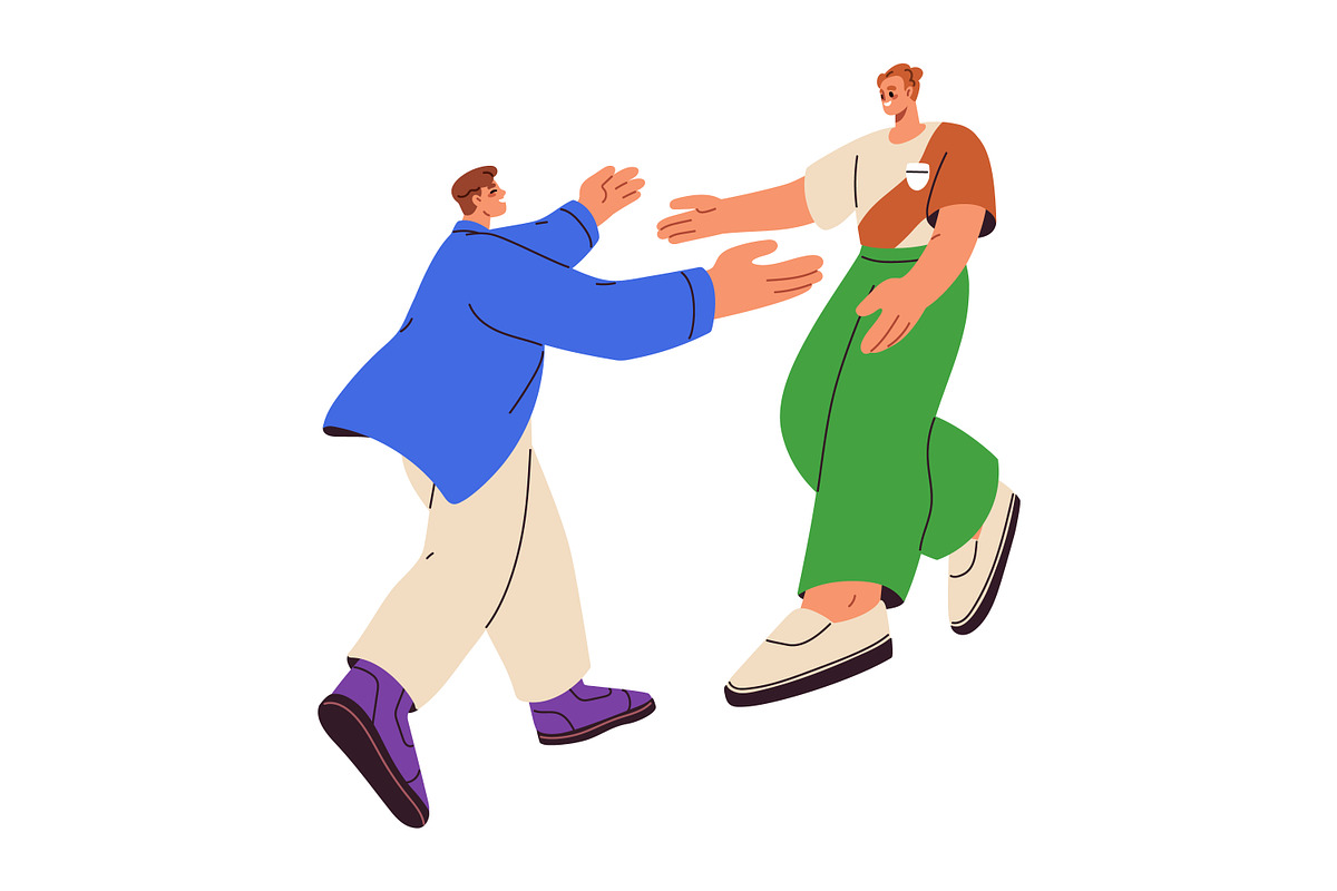 People meeting set. Reunion concept, a Person Illustration by Good Studio (Photo 16 of 20)