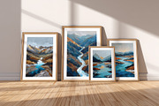 Abstract Mountain Lake Illustration, a Decorative Illustration by Housui Patterns (Thumbnail 10 of 12)