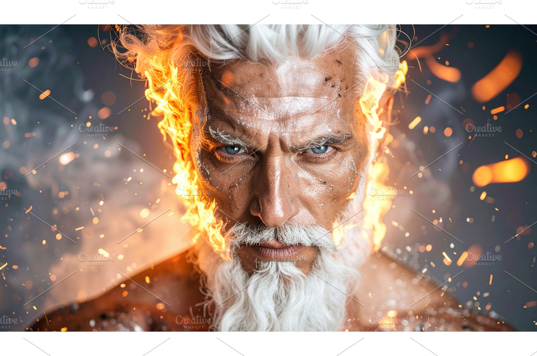 A powerful god-like figure with, a Person Photo by Igor Tichonow