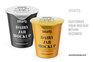 Yogurt Jar Mockup