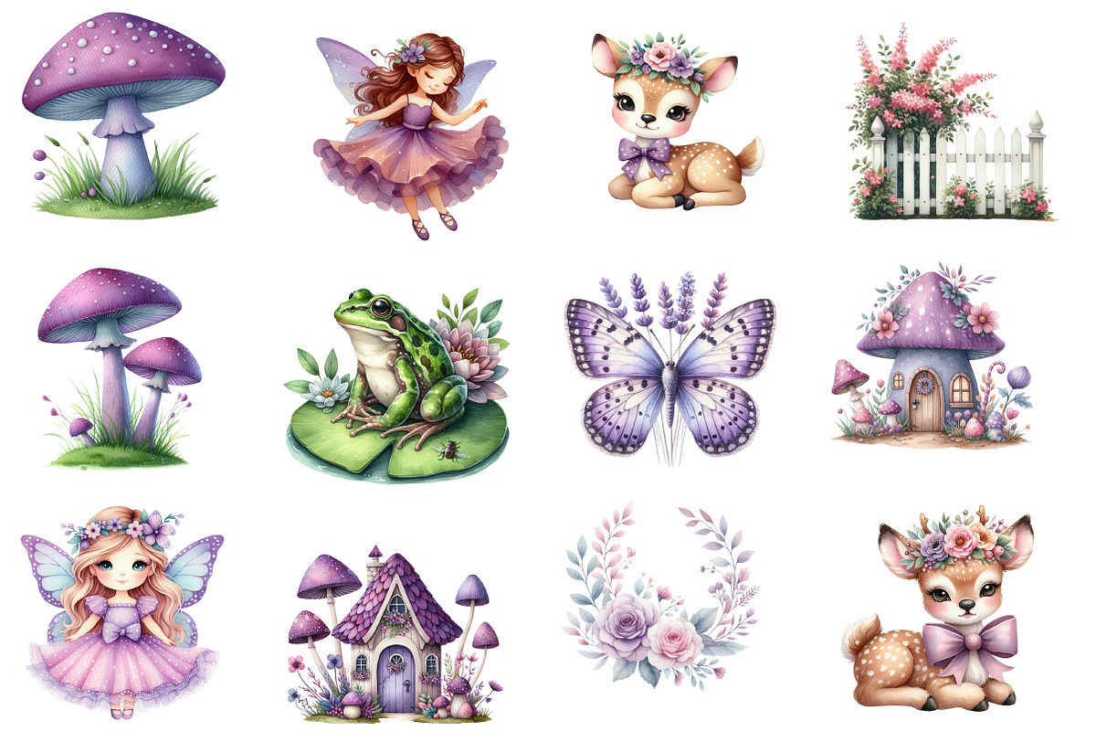 Watercolor  Fairy Clipart, an Icon by Designworld (Photo 2 of 5)