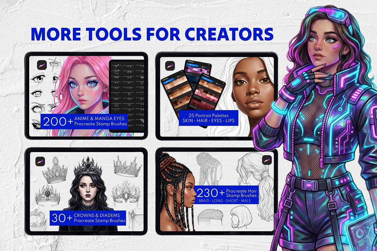 70 Glitter & Shimmer Procreate Brush, a Brush Add-On by Selentaori Studio (Photo 10 of 10)