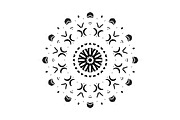 Black White Mandala Illustration Set, a Decorative Illustration by NJ Himel (Thumbnail 75 of 101)
