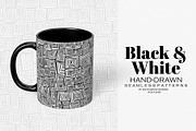 Black & White Hand-drawn Patterns, a Pattern Graphic by Sketchbook Designs (Thumbnail 7 of 10)