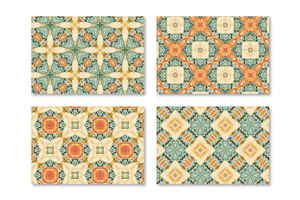 PIEZZA Geometric Seamless Patterns.