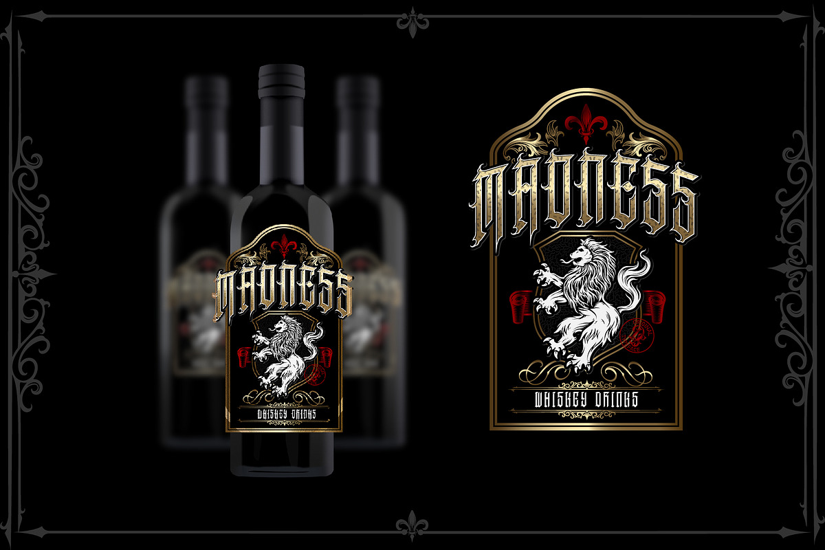Sauronking + Decorative bonus, a Blackletter Font by dansdesign (Photo 2 of 7)